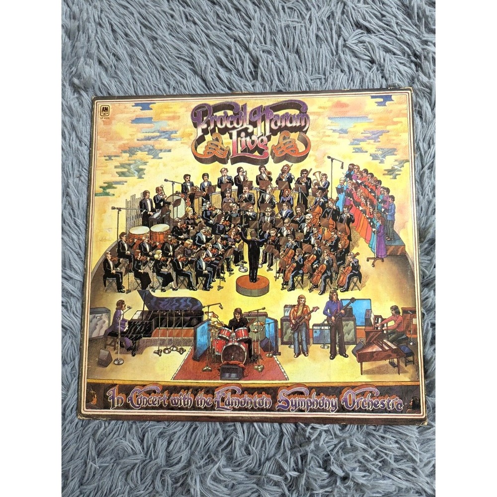 Procol Harum Live With The Edmonton Symphony Orchestra Vinyl LP 1972 A&M SP-4335
